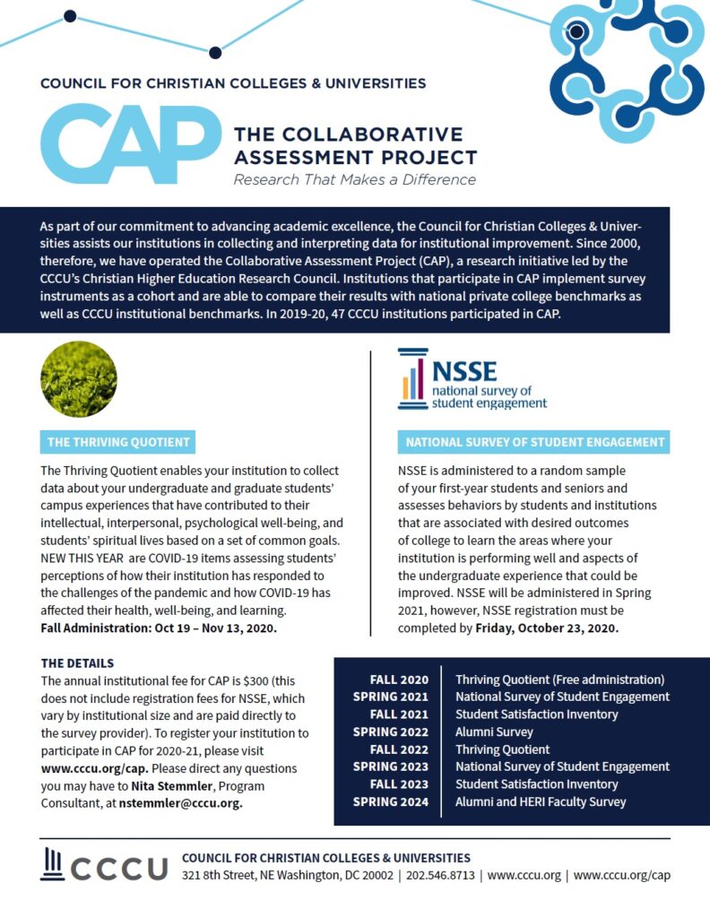 Collaborative Assessment Project (CAP) | CCCU